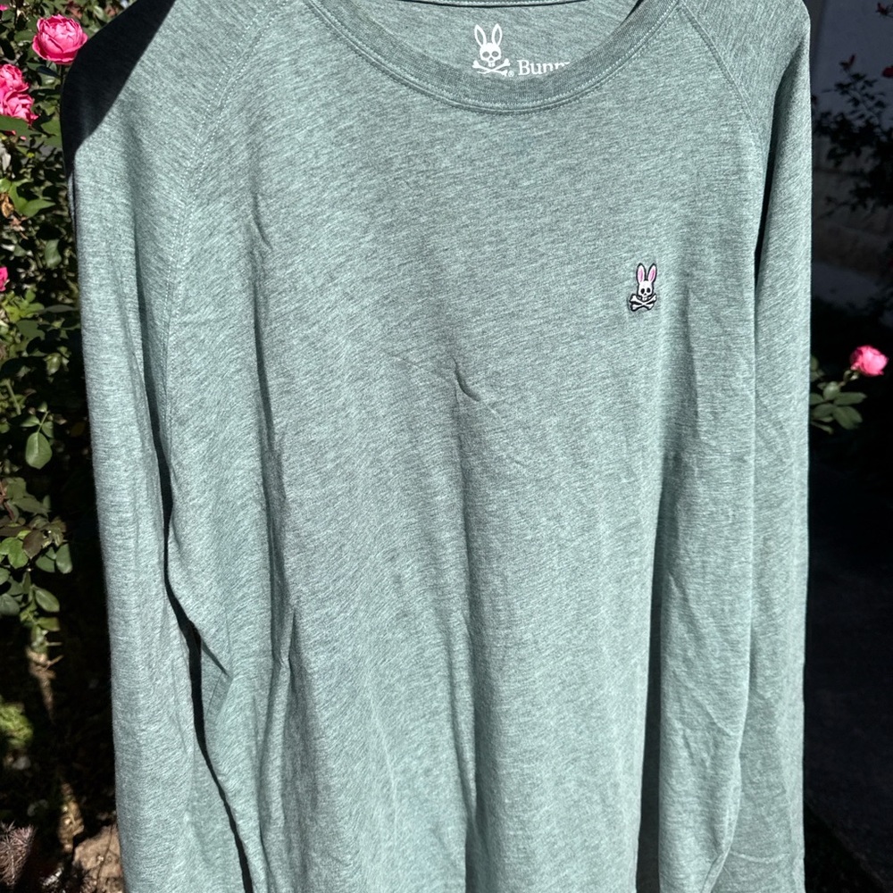 Psycho Bunny Heather Green Tee RN 125028